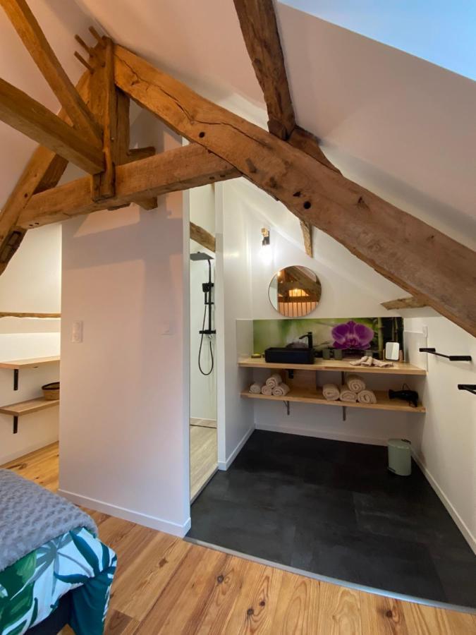 A La Memoire De Merlin & Spa Saint-Malon-sur-Mel Esterno foto